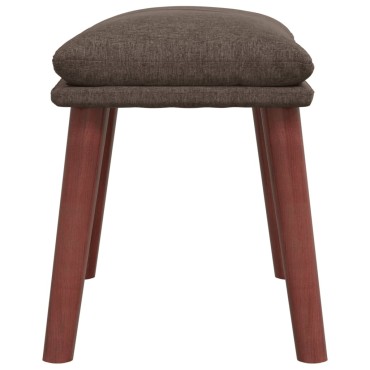 vidaXL Πολυθρόνα Relax Taupe Υφασμάτινη με Υποπόδιο 70x77x94cm 1 τεμ.