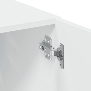 vidaXL Ραφιέρα με Ντουλάπια Λευκή 70x42,5x225cm Επεξεργασμένο Ξύλο 1 τεμ.
