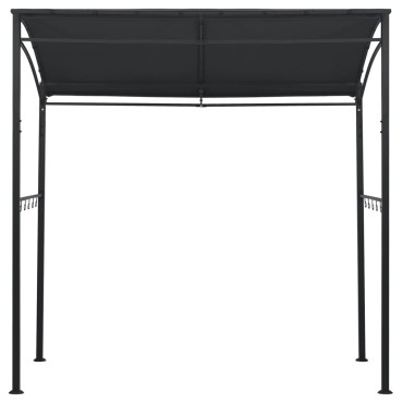 vidaXL Κιόσκι Ψησταριάς Ανθρακί 215 x 150 x 220 εκ. Ατσάλινο
