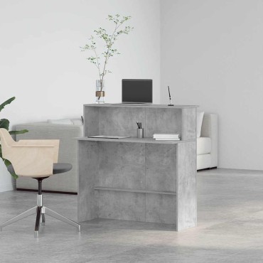 vidaXL Γραφείο υποδοχής 100x50x103,5cm Επεξεργασμένο Ξύλο 1 τεμ.