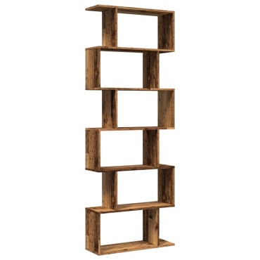vidaXL Βιβλιοθήκη/Διαχωριστικό Χώρου 6 Επ. 70x24x193cm Επ. Ξύλο 1 τεμ.