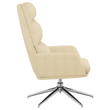 vidaXL Πολυθρόνα Relax Κρεμ Υφασμάτινη 70x77x98cm 1 τεμ.