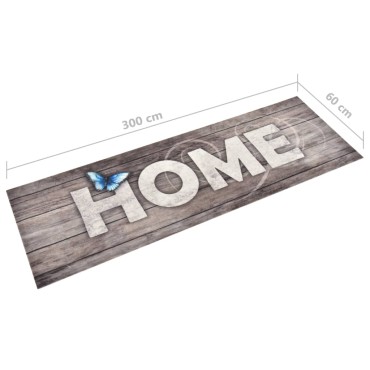 vidaXL Πατάκι Κουζίνας Σχέδιο Home Πλενόμενο 60 x 300 εκ.