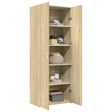 vidaXL Ντουλάπι Sonoma Δρυς 70x42,5x185cm από Επεξεργασμένο Ξύλο 1 τεμ.