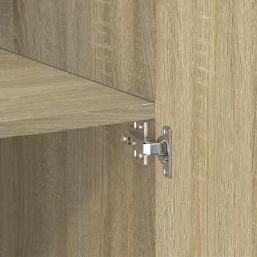 vidaXL Ντουλάπι Sonoma Δρυς 70x42,5x185cm από Επεξεργασμένο Ξύλο 1 τεμ.