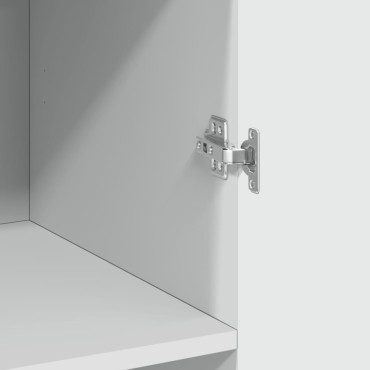 vidaXL Ραφιέρα με Ντουλάπια Λευκή 70x42,5x225cm Επεξεργασμένο Ξύλο 1 τεμ.
