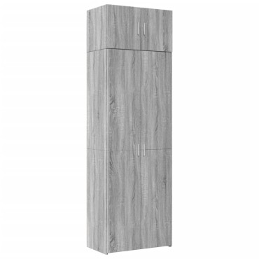 vidaXL Ραφιέρα με Ντουλάπια Γκρι Sonoma 70x42,5x225cm Επεξ. Ξύλο 1 τεμ.
