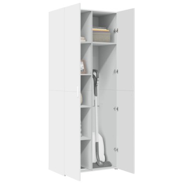vidaXL Ντουλάπι Λευκό 70x42,5x185cm Επεξεργασμένο Ξύλο 1 τεμ.