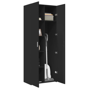 vidaXL Ντουλάπι Μαύρο 70x42,5x185cm Επεξεργασμένο Ξύλο 1 τεμ.
