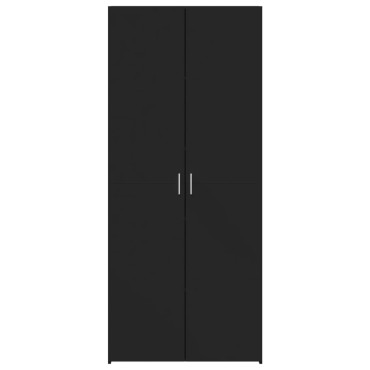 vidaXL Ντουλάπι Μαύρο 70x42,5x185cm Επεξεργασμένο Ξύλο 1 τεμ.