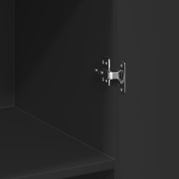 vidaXL Ντουλάπι Μαύρο 70x42,5x185cm Επεξεργασμένο Ξύλο 1 τεμ.