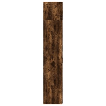 vidaXL Ραφιέρα με Ντουλάπια Καπνιστή Δρυς 70x42,5x225cm Επεξ. Ξύλο 1 τεμ.