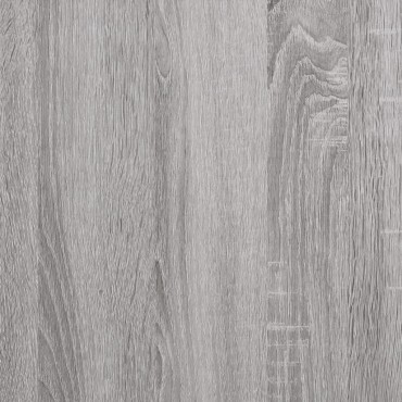 vidaXL Πλαίσιο Κρεβατιού με Κεφαλάρι Γκρι Sonoma 100x200εκ. Επεξ. Ξύλο