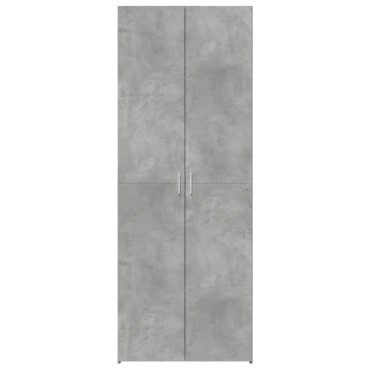 vidaXL Ντουλάπι Γκρι Σκυροδέματος 70x42,5x185cm Επεξεργασμένο Ξύλο 1 τεμ.