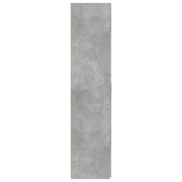 vidaXL Ντουλάπι Γκρι Σκυροδέματος 70x42,5x185cm Επεξεργασμένο Ξύλο 1 τεμ.