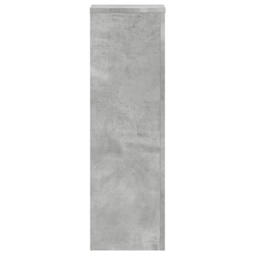 vidaXL Βάσεις Φυτών 2 τεμ. Γκρι Σκυρ. 25x25x80 εκ. Επεξεργασμένο Ξύλο