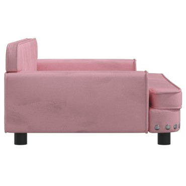 vidaXL Καναπές Παιδικός Ροζ 90x53x30cm από Βελούδο 1 τεμ.
