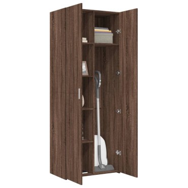 vidaXL Ντουλάπι Καφέ Δρυς 70x42,5x185cm από Επεξεργασμένο Ξύλο 1 τεμ.