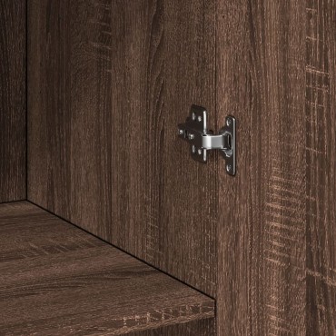 vidaXL Ντουλάπι Καφέ Δρυς 70x42,5x185cm από Επεξεργασμένο Ξύλο 1 τεμ.