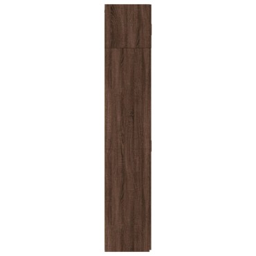 vidaXL Ραφιέρα με Ντουλάπια Καφέ Δρυς 70x42,5x225cm από Επεξ. Ξύλο 1 τεμ.