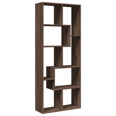 vidaXL Βιβλιοθήκη/Διαχωριστικό Χώρου Δρυς 67x25x161,5cm Επεξ. Ξύλο 1 τεμ.