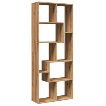 vidaXL Βιβλιοθήκη/Διαχωριστικό Χώρου Δρυς 67x25x161,5cm Επεξ. Ξύλο 1 τεμ.