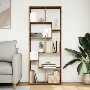vidaXL Βιβλιοθήκη/Διαχωριστικό Χώρου Δρυς 67x25x161,5cm Επεξ. Ξύλο 1 τεμ.