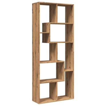 vidaXL Βιβλιοθήκη/Διαχωριστικό Χώρου Δρυς 67x25x161,5cm Επεξ. Ξύλο 1 τεμ.