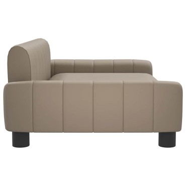 vidaXL Κρεβάτι Σκύλου Καπουτσίνο 90 x 53 x 30 εκ. Βελούδινο