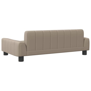 vidaXL Κρεβάτι Σκύλου Καπουτσίνο 90 x 53 x 30 εκ. Βελούδινο