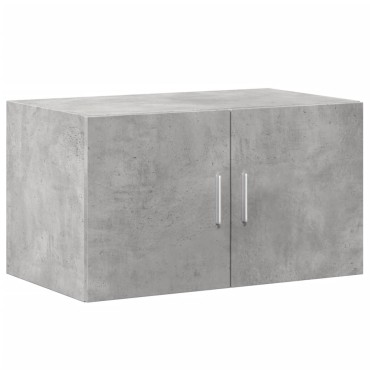 vidaXL Ραφιέρα με Ντουλάπια Γκρι Σκυροδέμ. 70x42,5x225cm Επεξ. Ξύλο 1 τεμ.