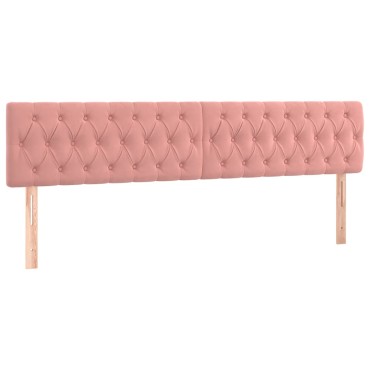 vidaXL Κρεβάτι Boxspring με Στρώμα Ροζ 120x190 εκ. Βελούδινο