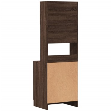 vidaXL Στήλη Κουζίνας Καφέ Δρυς 60x50x180cm από Επεξεργασμένο Ξύλο