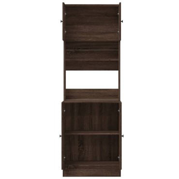 vidaXL Στήλη Κουζίνας Καφέ Δρυς 60x50x180cm από Επεξεργασμένο Ξύλο