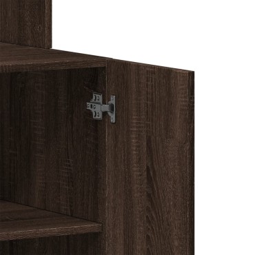 vidaXL Στήλη Κουζίνας Καφέ Δρυς 60x50x180cm από Επεξεργασμένο Ξύλο