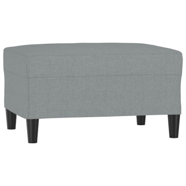 vidaXL Υποπόδιο Ανοιχτό Γκρι 70x55x41cm Υφασμάτινο 1 τεμ.