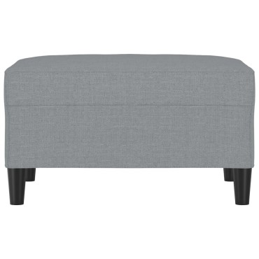 vidaXL Υποπόδιο Ανοιχτό Γκρι 70x55x41cm Υφασμάτινο 1 τεμ.