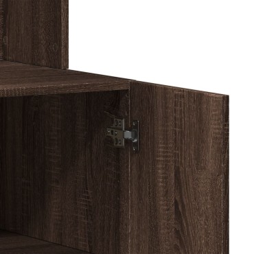 vidaXL Στήλη Κουζίνας Καφέ Δρυς 95x50x180cm από Επεξεργασμένο Ξύλο