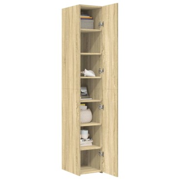 vidaXL Ντουλάπι Sonoma Δρυς 30x42,5x185cm από Επεξεργασμένο Ξύλο 1 τεμ.