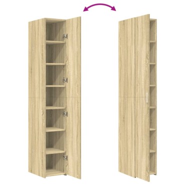 vidaXL Ντουλάπι Sonoma Δρυς 30x42,5x185cm από Επεξεργασμένο Ξύλο 1 τεμ.