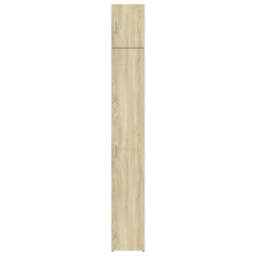 vidaXL Ντουλάπι Αποθήκευσης Στενό Δρυς 30x42,5x225cm Επεξεργ. Ξύλο 1 τεμ.