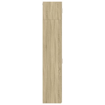 vidaXL Ντουλάπι Αποθήκευσης Στενό Δρυς 30x42,5x225cm Επεξεργ. Ξύλο 1 τεμ.