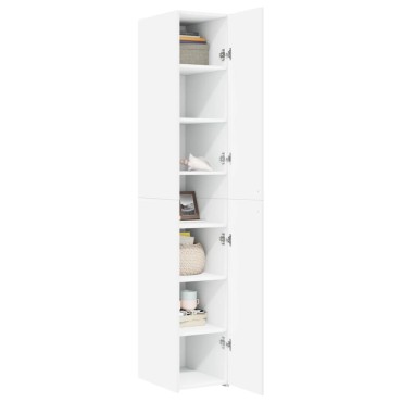 vidaXL Ντουλάπι Λευκό 30x42,5x185cm από Επεξεργασμένο Ξύλο 1 τεμ.