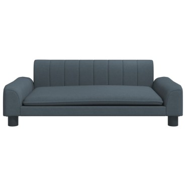 vidaXL Καναπές Παιδικός Σκούρο Γκρι 90x53x30cm από Ύφασμα 1 τεμ.