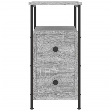 vidaXL Κομοδίνο Γκρι Sonoma 30x60x60cm από Επεξεργασμένο Ξύλο 1 τεμ.