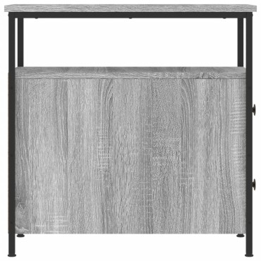 vidaXL Κομοδίνο Γκρι Sonoma 30x60x60cm από Επεξεργασμένο Ξύλο 1 τεμ.
