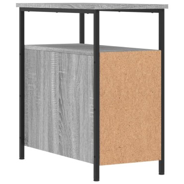 vidaXL Κομοδίνο Γκρι Sonoma 30x60x60cm από Επεξεργασμένο Ξύλο 1 τεμ.