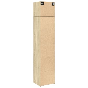 vidaXL Ντουλάπι Αποθήκευσης Στενό Δρυς 45x42,5x225cm Επεξεργ. Ξύλο 1 τεμ.