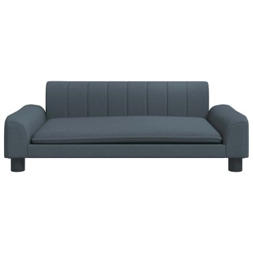 vidaXL Κρεβάτι Σκύλου Σκούρο Γκρι 90 x 53 x 30 εκ. Υφασμάτινο