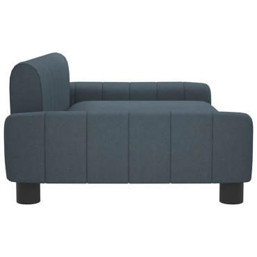 vidaXL Κρεβάτι Σκύλου Σκούρο Γκρι 90 x 53 x 30 εκ. Υφασμάτινο